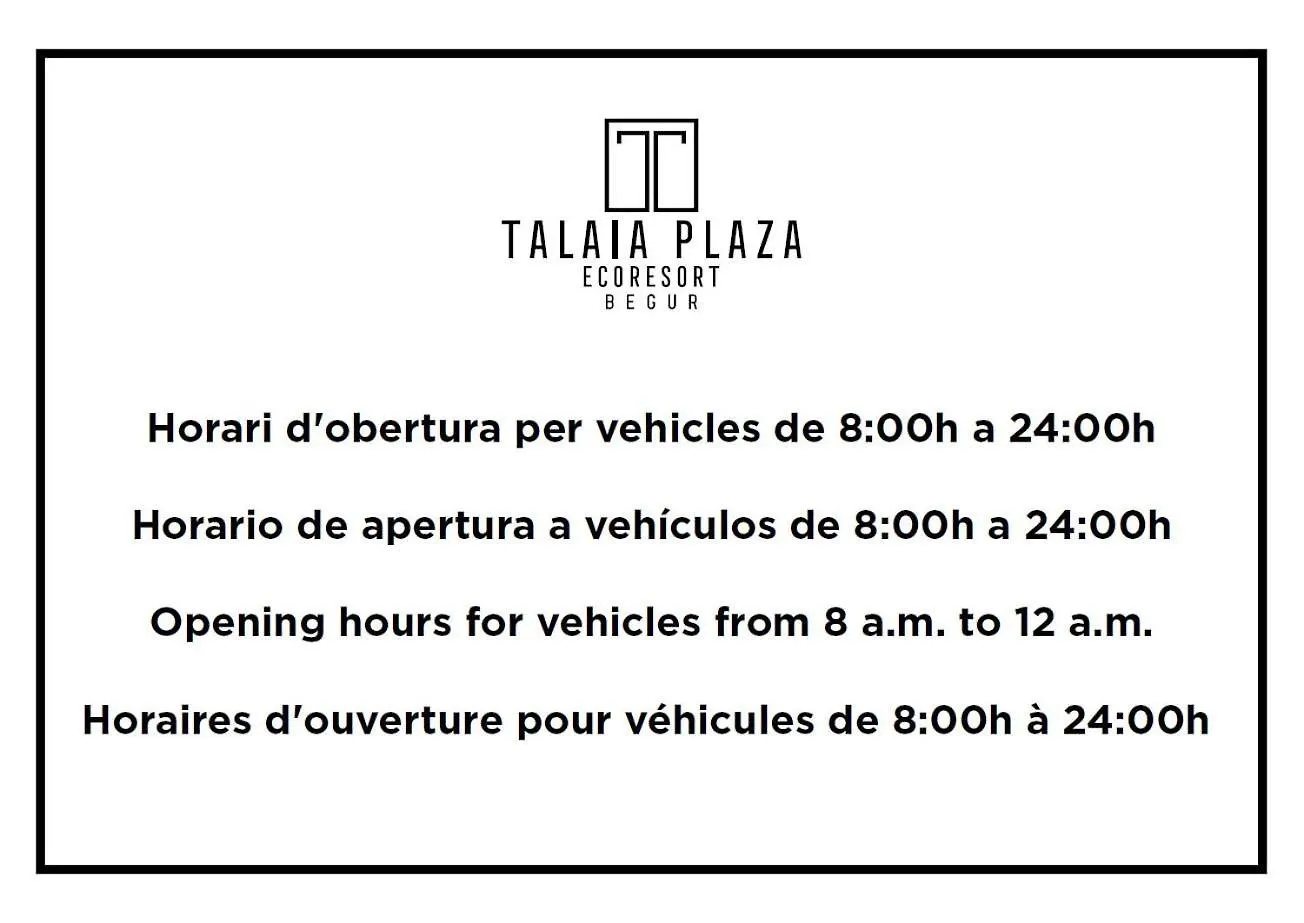 Talaia Plaza Ecoresort Begur 0*,